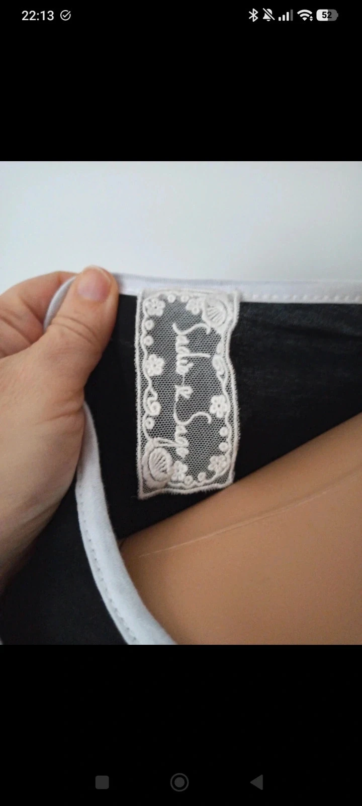 T-shirt preto feminino Happy – Tamanho S – 100% algodão – Corte largo – photo 4